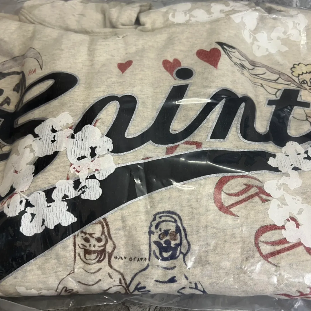 Outer packaging DENIM TEARS × ©SAINT M × The whole piece is printed with 35 screens and counterpoint printing!